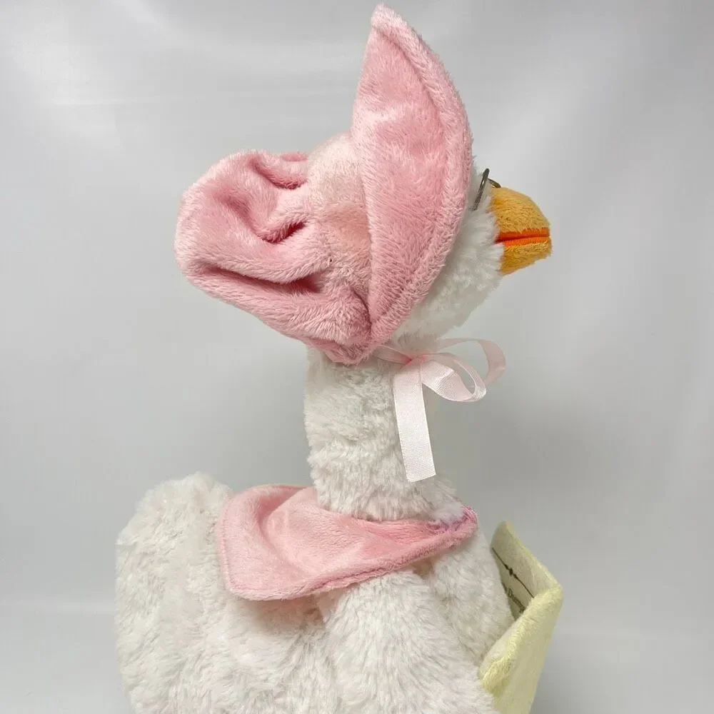 Cuddle Barn Mother Goose Read Along Talking Soft Plush Animatronic Toy Pink